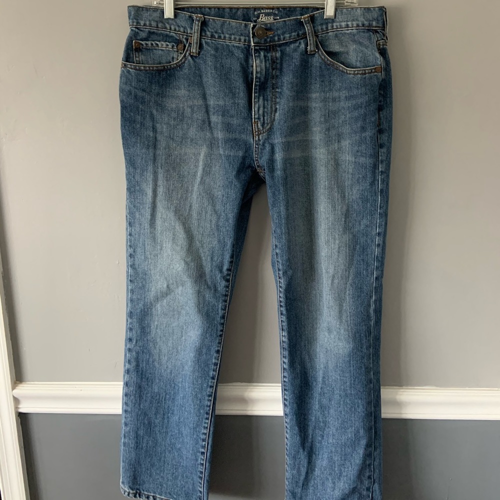 Bass mid-wash denim jeans